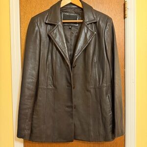 Avanti Elegant Brown Leather Jacket